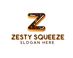 Donut Bakery Letter Z logo design