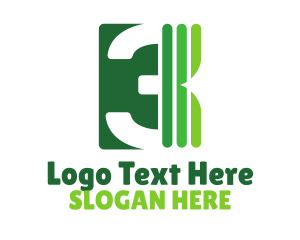 Stripes - Green Energy Number 3 logo design