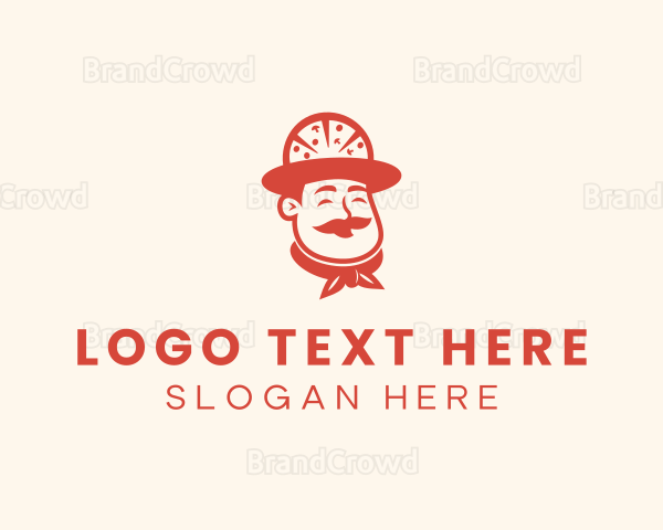 Italian Pizza Chef Logo