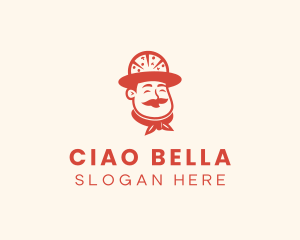 Italian Pizza Chef logo design