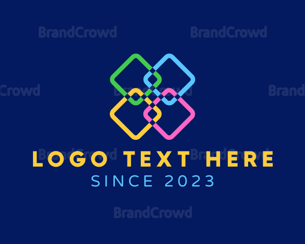 Geometric Chain Knot Logo