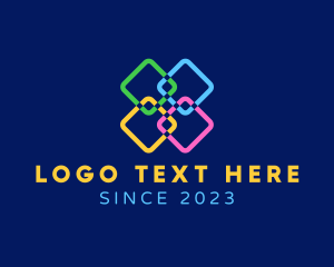 Geometric - Geometric Chain Knot logo design