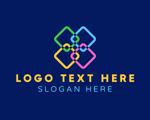 Geometric Chain Knot Logo