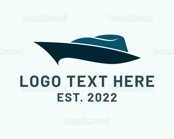 Luxury Boat Yacht Cruise Logo