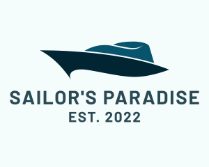 Boat - Luxury Boat Yacht Cruise logo design
