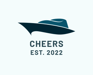 Luxury Boat Yacht Cruise logo design