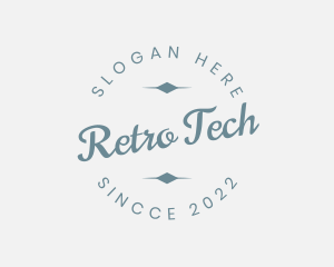 Cursive Retro Firm  logo design