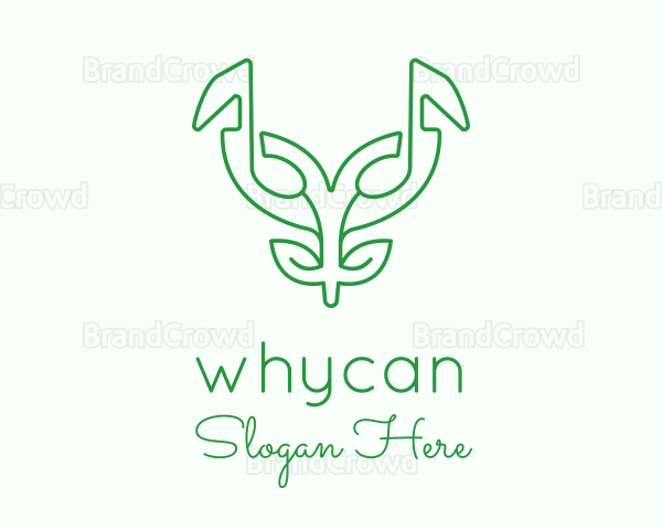 Music Mask Plant Logo