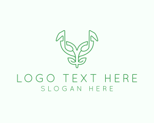 Quarter Note - Music Mask Plant logo design