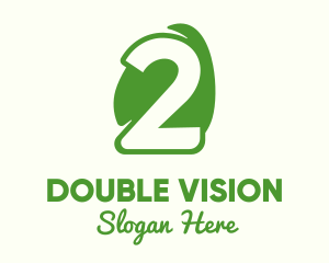 Two - Green Egg Number 2 logo design