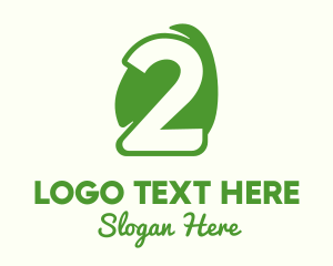Number - Green Egg Number 2 logo design
