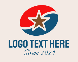 America - American Coffee Bean logo design