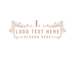 Cosmetics - Floral Luxury Salon logo design