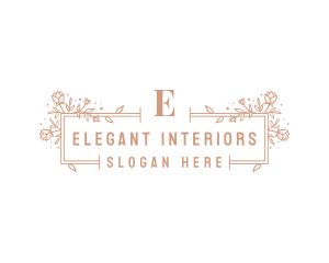 Floral Luxury Salon logo design