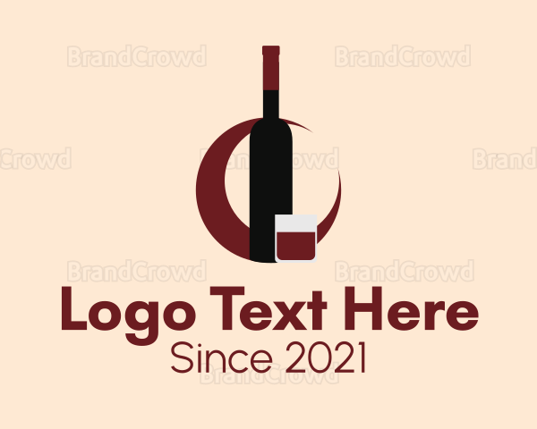 Brandy Wine Bottle Logo