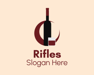 Brandy Wine Bottle  Logo