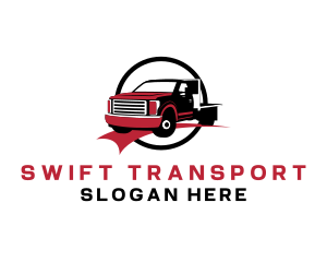 Transportation - Vehicle Truck Transportation logo design