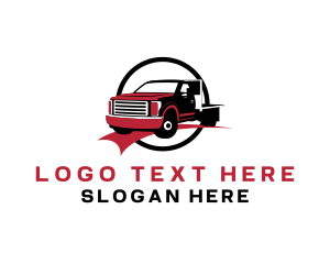 Logistics - Vehicle Truck Transportation logo design