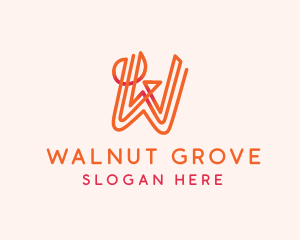 Generic Cursive Letter W logo design