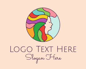 Rainbow Hair Salon  Logo