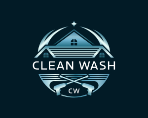 Roof Cleaning Power Wash logo design