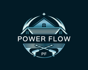 Roof Cleaning Power Wash logo design