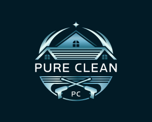 Roof Cleaning Power Wash logo design