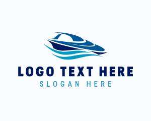Cruise - Speedboat Travel Cruise logo design