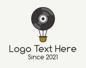 Music Licensing - Hot Air Balloon Vinyl logo design