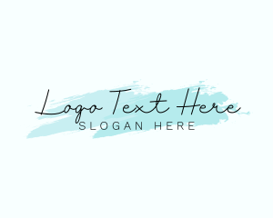 Elegance - Signature Brush Wordmark logo design