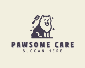 Comb Dog Pet Grooming logo design