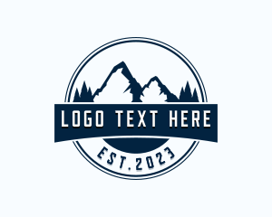 Exploration - Mountain Summit Adventure logo design