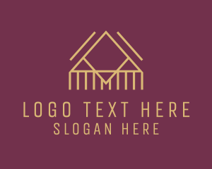 Structure - Cabin Tent Camping logo design