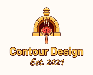 Pizzeria Pizza Oven logo design