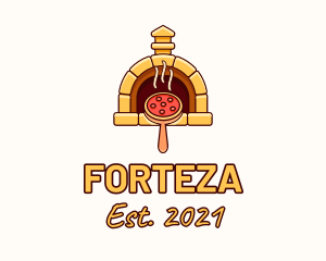 Pizzeria Pizza Oven logo design