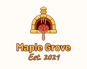 Pizzeria Pizza Oven logo design