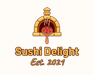 Pizzeria Pizza Oven logo design