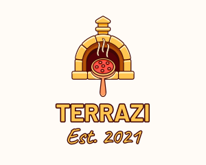 Pizzeria Pizza Oven logo design