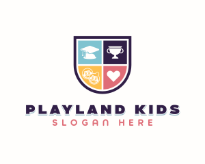 Kindergarten Learning Preschool logo design