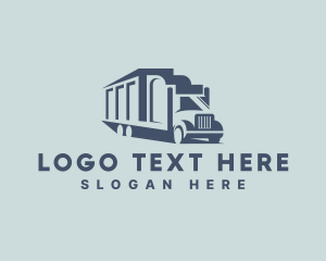 Truck - Cargo Truck Logistics logo design