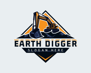 Digger - Excavator Digger Demolition logo design