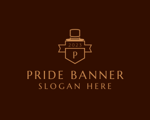 Tailoring Hat Banner logo design