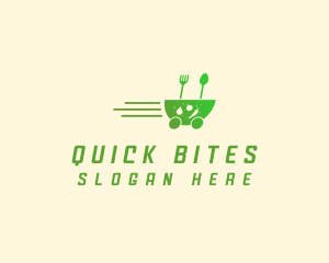 Fast Vegetarian Food logo design