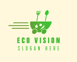 Fast Vegetarian Food logo design