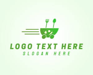 Dining - Fast Vegetarian Food logo design