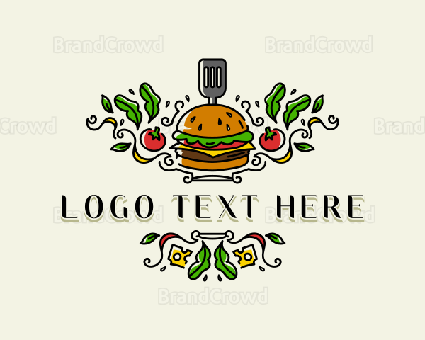 Burger Gourmet Cuisine Logo