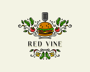 Tomato - Burger Gourmet Cuisine logo design