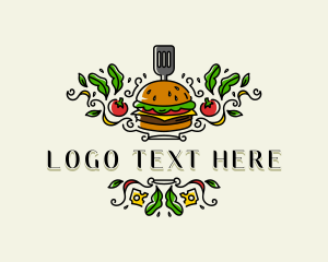 Burger Gourmet Cuisine Logo