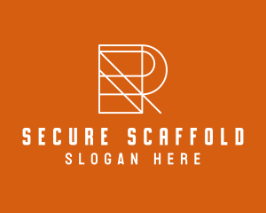 Scaffolding - Scaffolding Letter R logo design