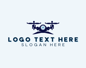 Quadcopter - Photography Drone Camera logo design